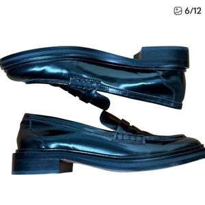 Madewell Women's Shiny Black Loafers